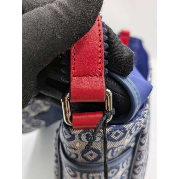 Gucci GG DOT Jetsons Collaboration Kids’ Jacquard Logo-patch Messenger Bag Blue - Picture 12 of 16